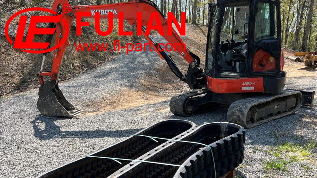 how long do rubber tracks last on an excavator