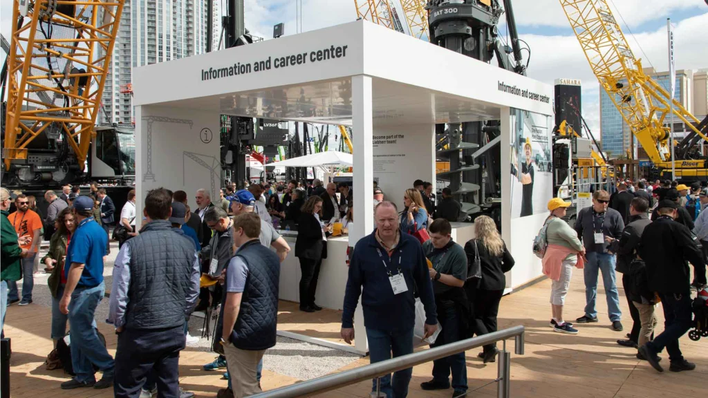 liebherr’s massive conexpo 2026 display highlights advanced construction machinery innovations