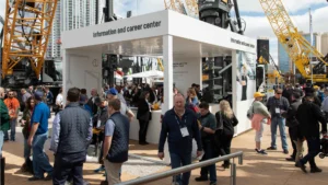 liebherr’s massive conexpo 2026 display highlights advanced construction machinery innovations