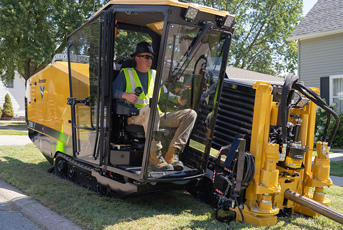 vermeer d24 horizontal directional drill now offers cab option